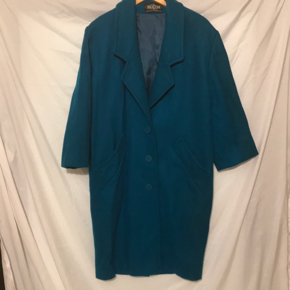 Vintage Teal Peacoat